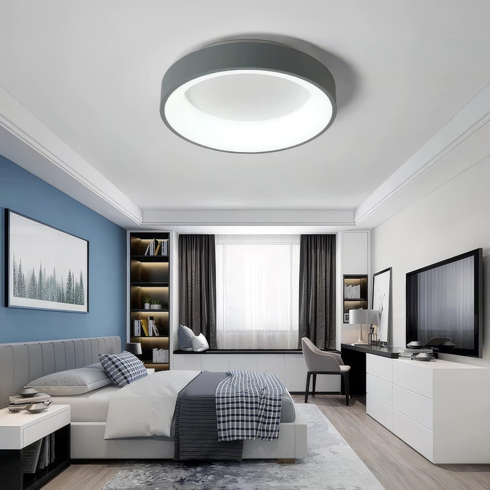 “Halo” Modern Round Ceiling Light - thumbnail 4