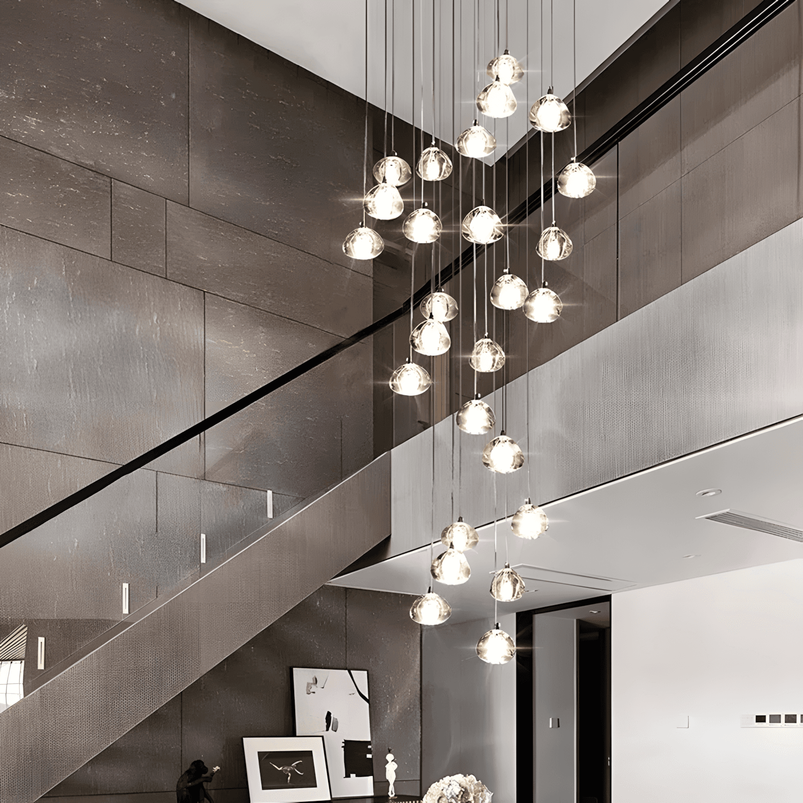 “Pendulous” 7-46 Light Glass Ball Fixture - thumbnail 5