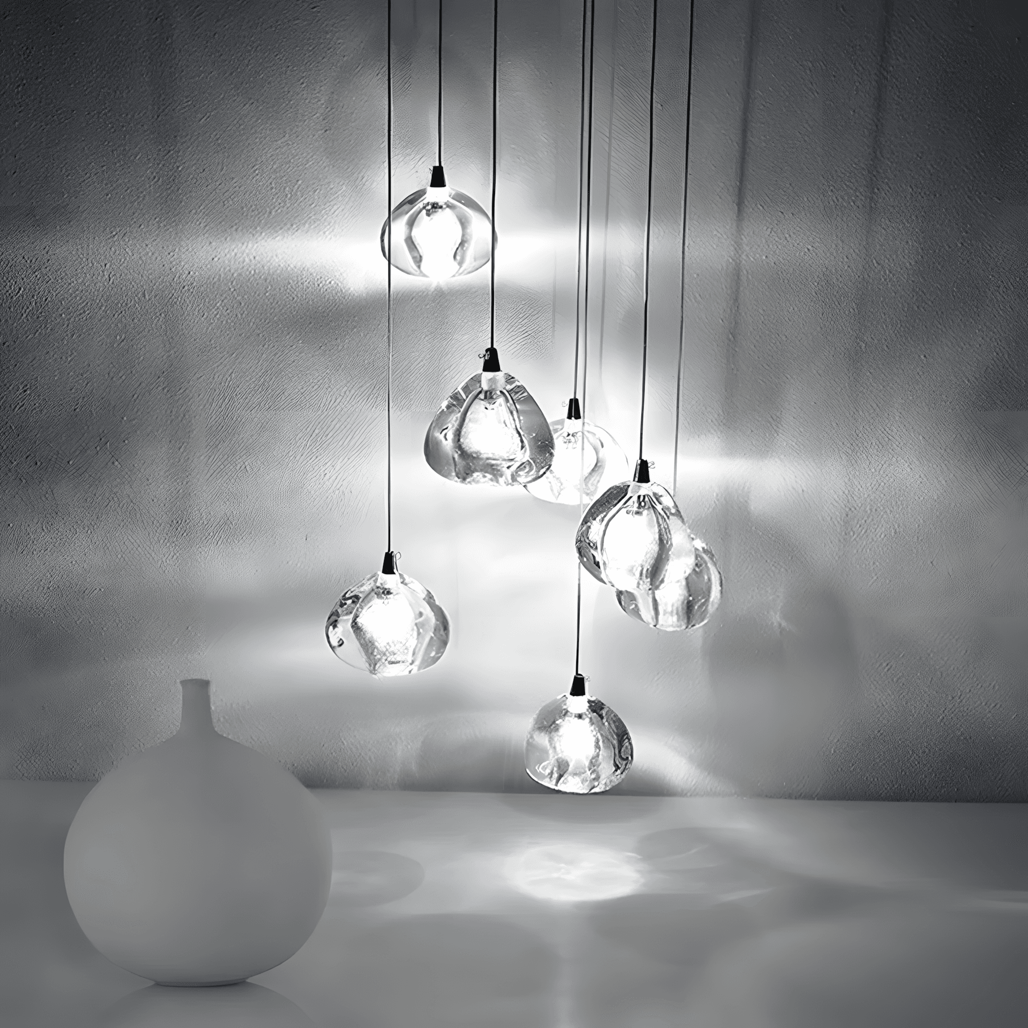 “Pendulous” 7-46 Light Glass Ball Fixture - thumbnail 8