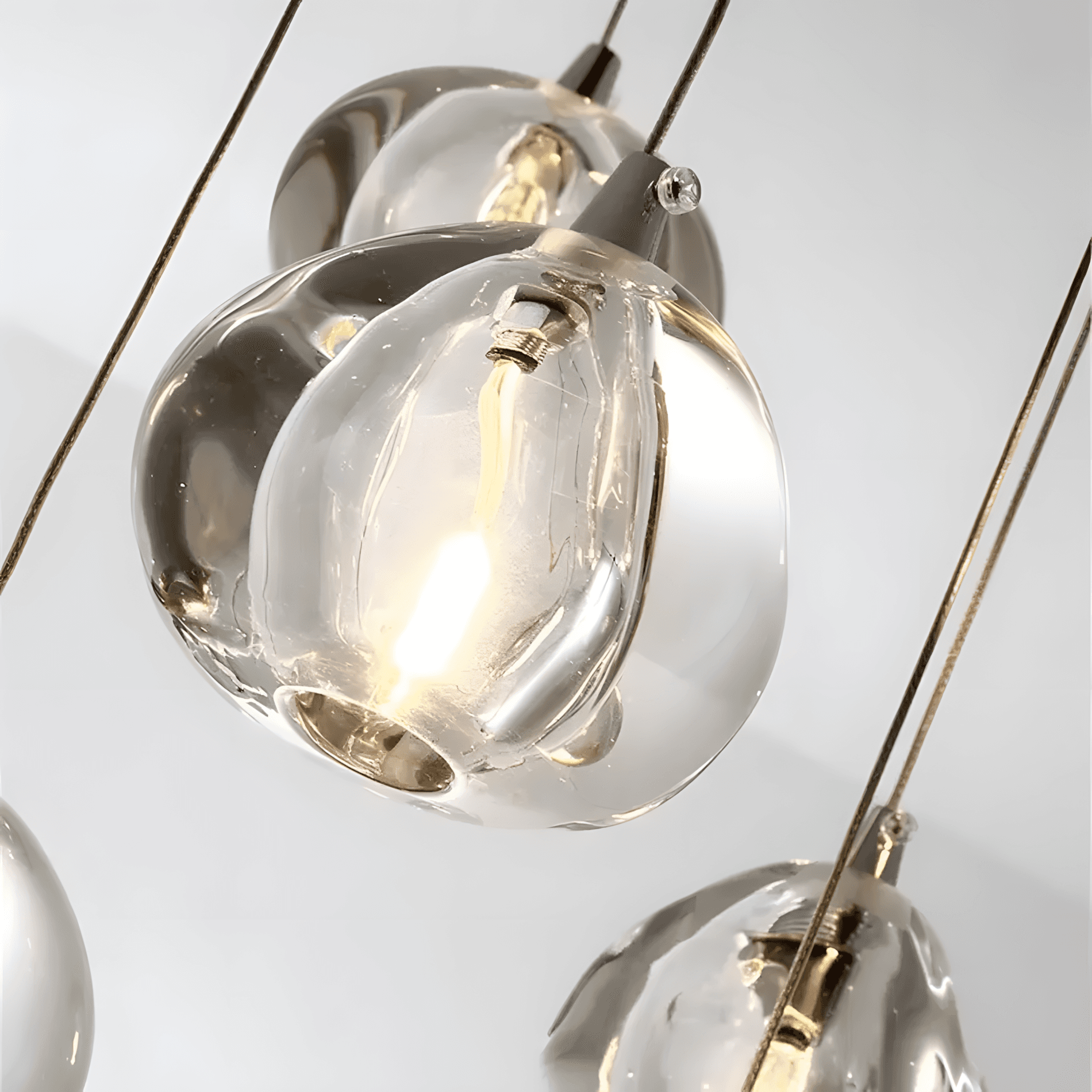 “Pendulous” 7-46 Light Glass Ball Fixture - thumbnail 2