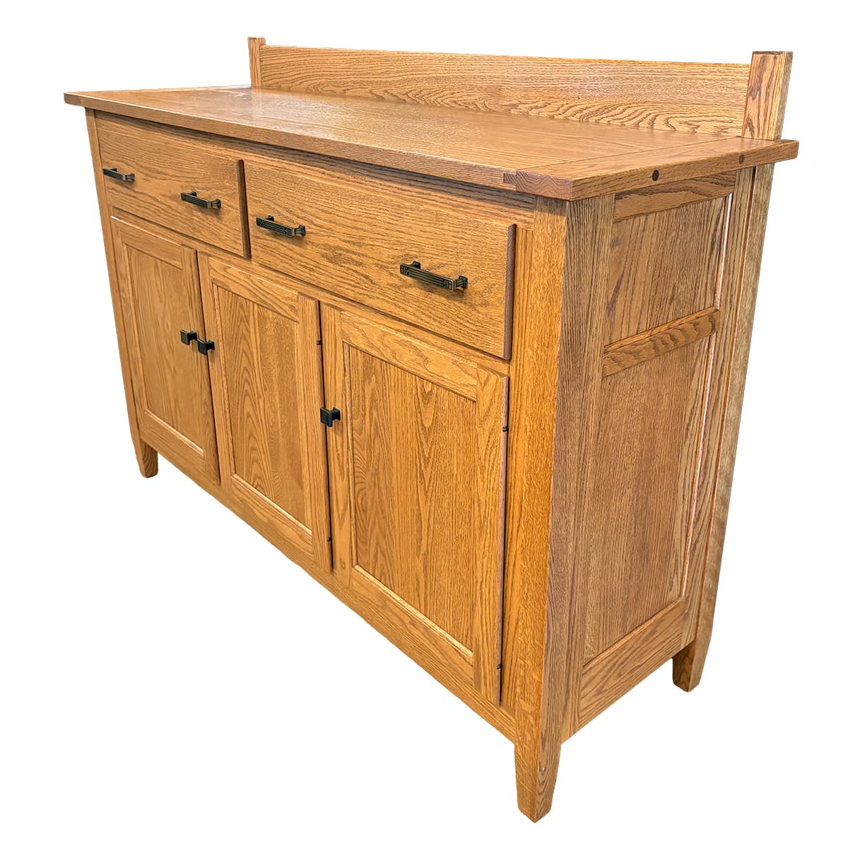 60” Mission Style Amish Handcrafted Storage Serving Cabinet - thumbnail 2