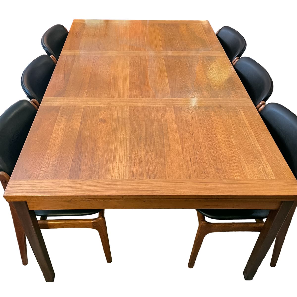 The Colossal-Crossgrain Danish Teak Expanding Dining Table