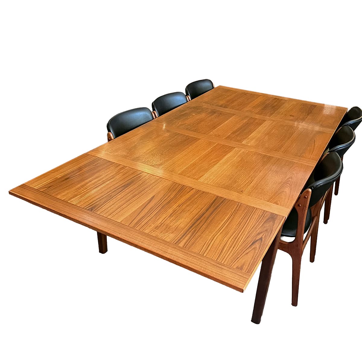 The Colossal-Crossgrain Danish Teak Expanding Dining Table - thumbnail 2