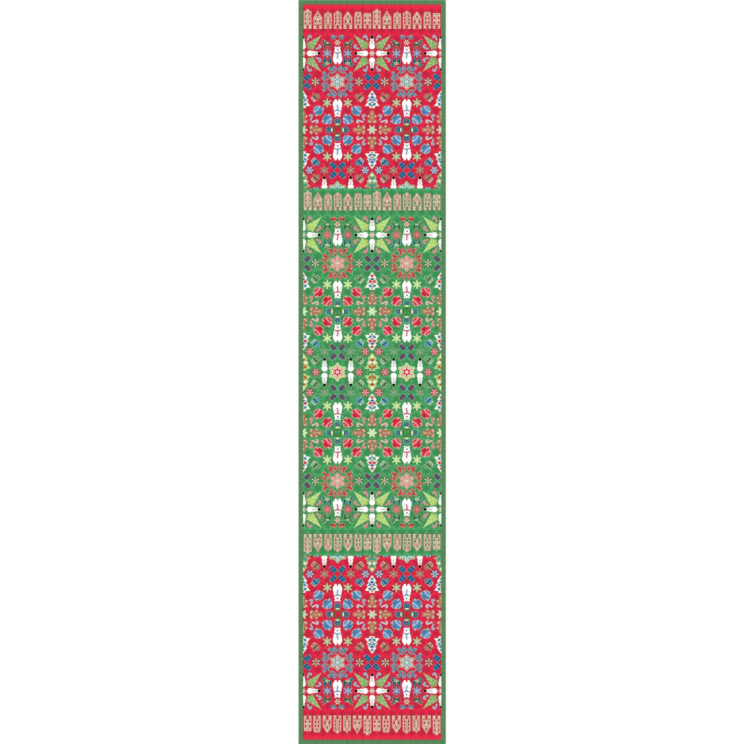 Home for the Holidays table runner kit red/green