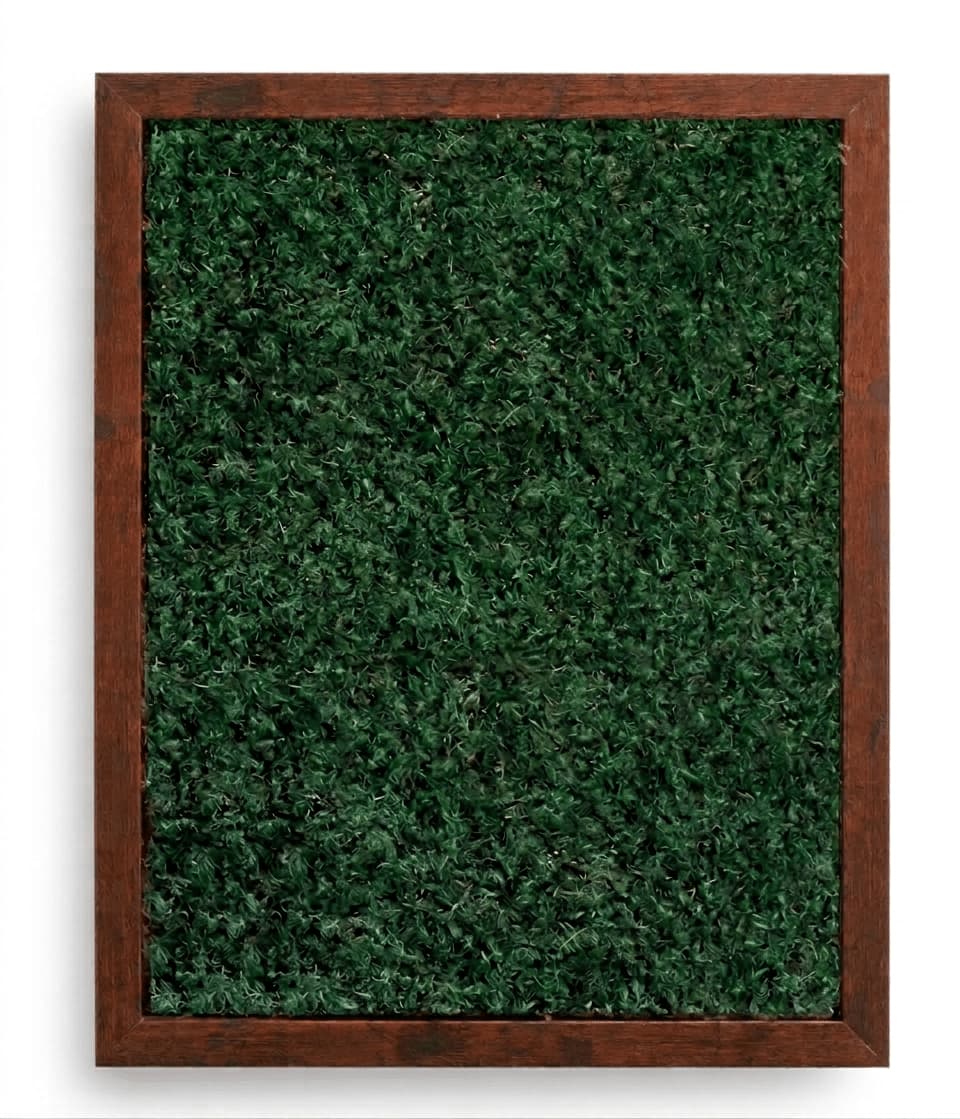 Live Sheet Moss Wall Art in Brown