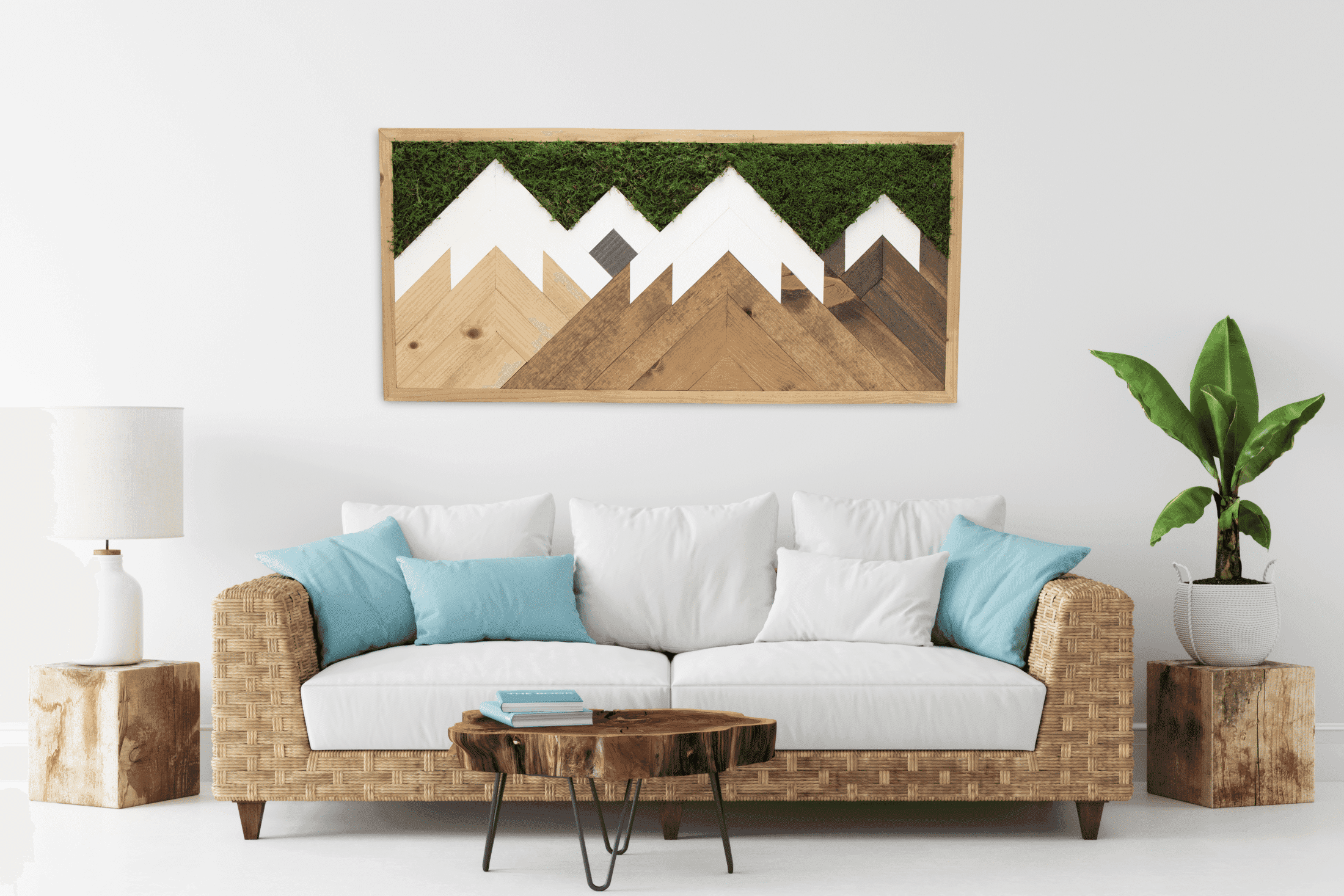 Mountain Live Moss Wall Art - thumbnail 6