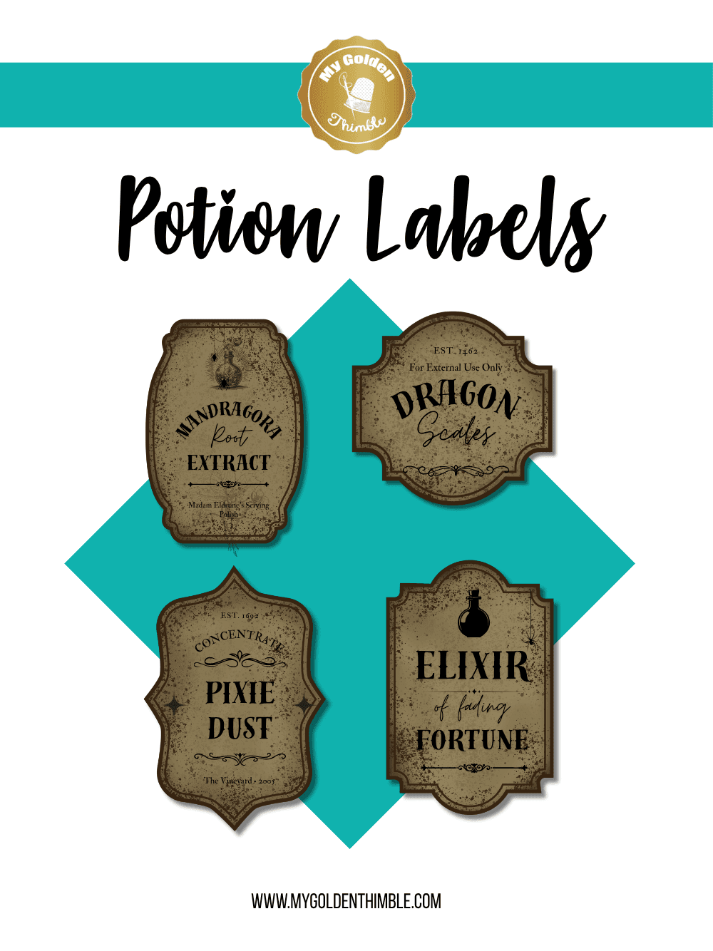 Magic Potion Printable Labels