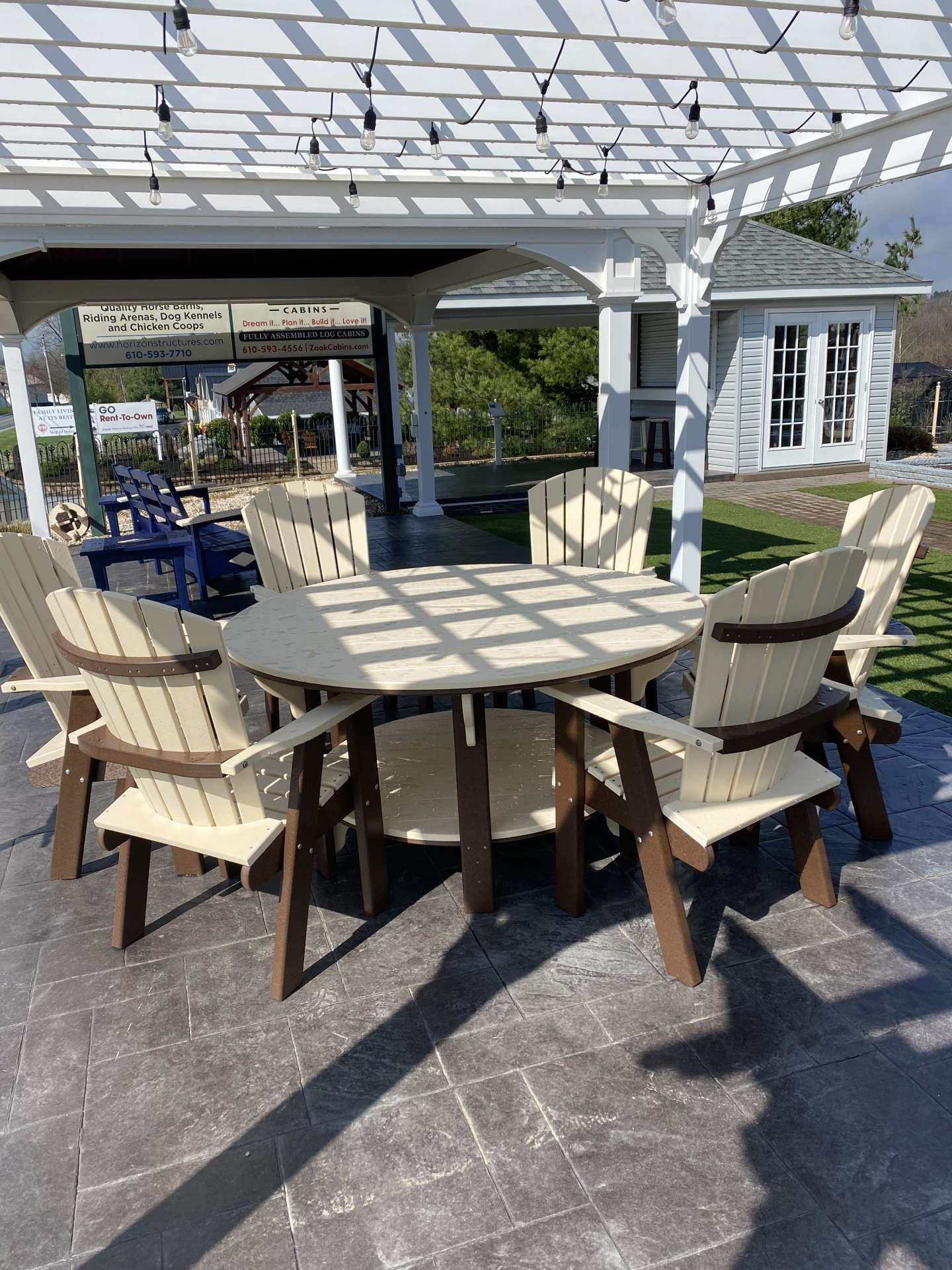 60” Poly Dining Set