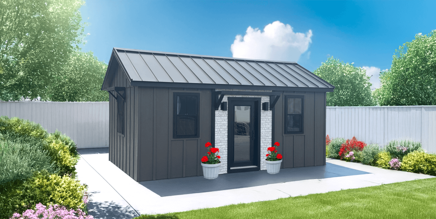 12 x 20 She Shed Without Dormer