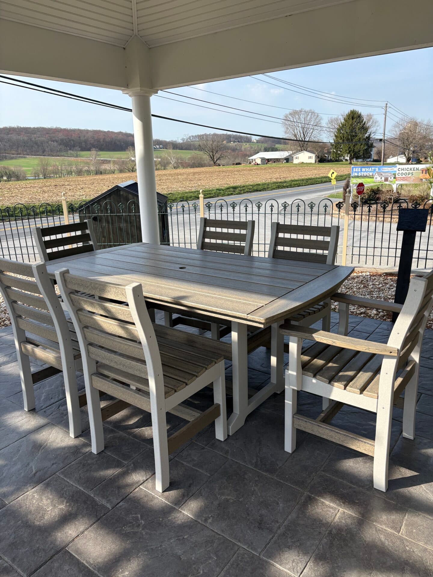 6’ Poly Dining Set