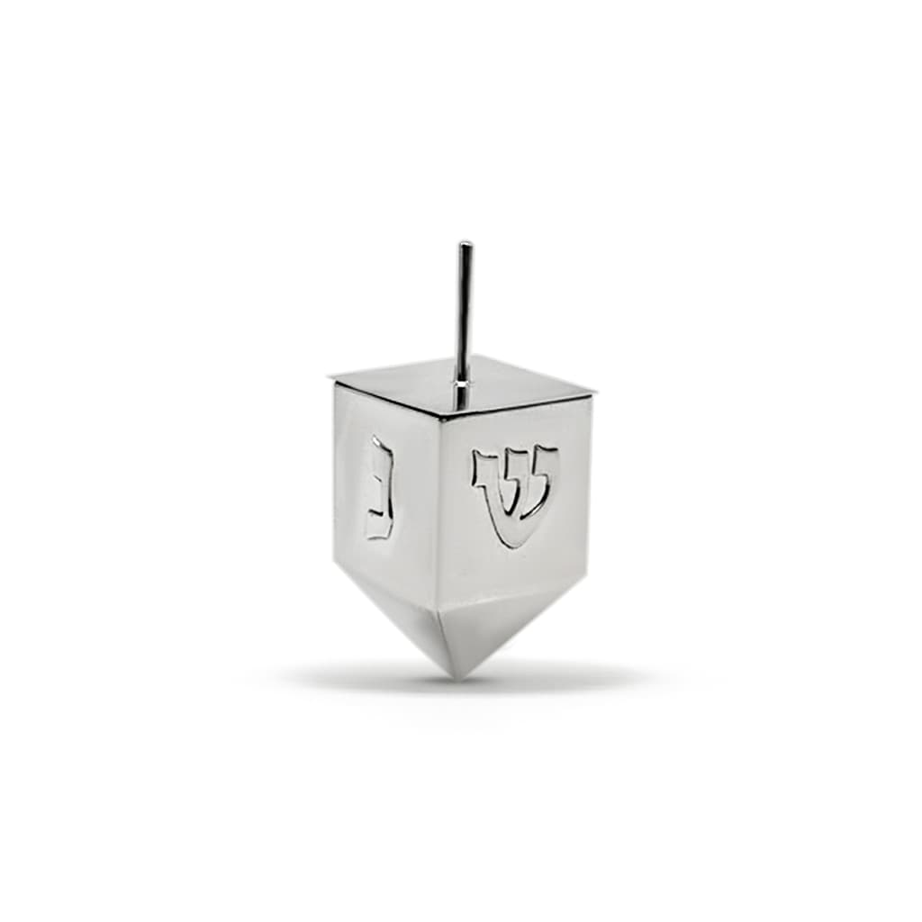 Very Large Sterling Silver Dreidel with Hidden Storage - thumbnail 5