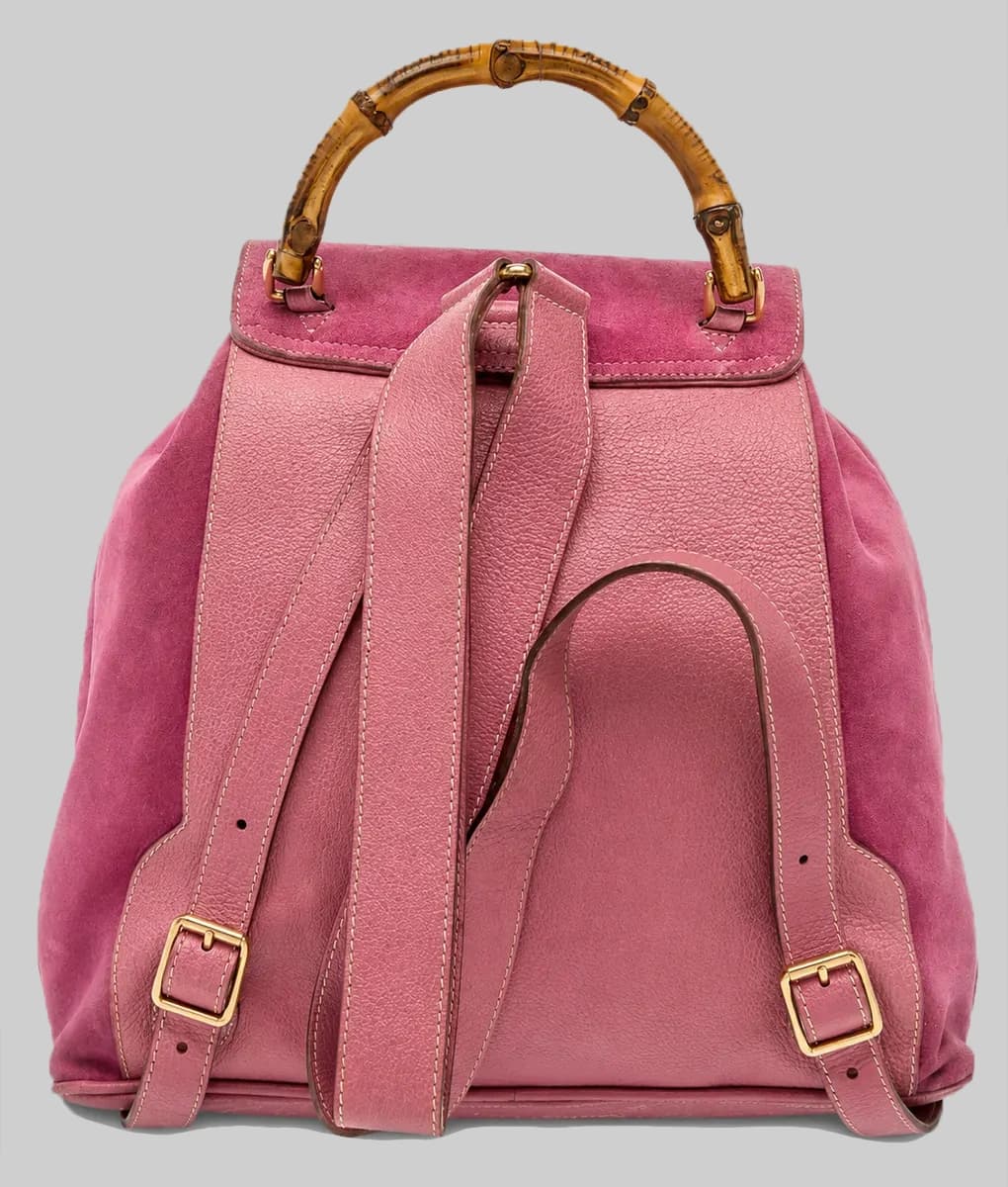 Elle Lexi Minetree Pink Suede Backpack - thumbnail 4