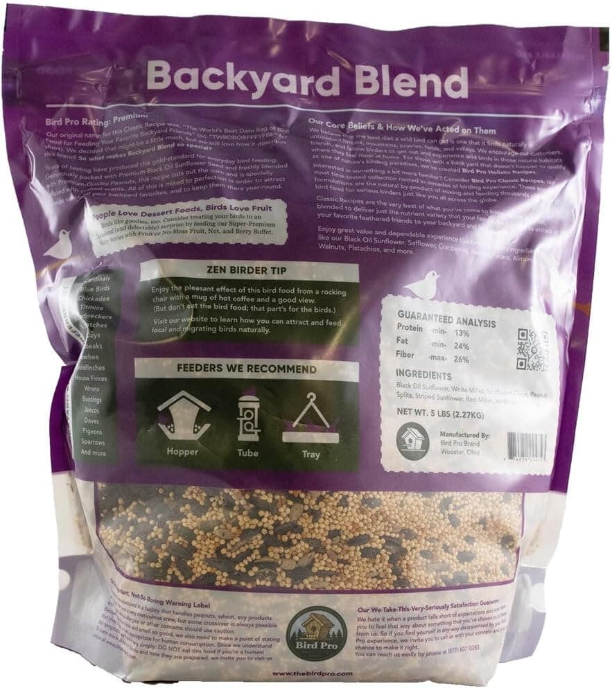 Bird Pro Backyard Blend Bird Food (5lbs) - thumbnail 2
