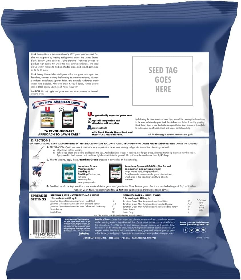 Jonathan Green Black Beauty Ultra Grass Seed (1lb) - thumbnail 3