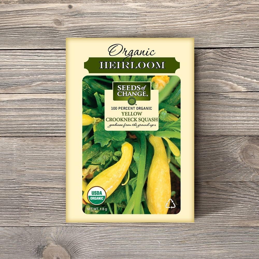 Seeds of Change Certified Organic Yellow Crookneck Summer Squash