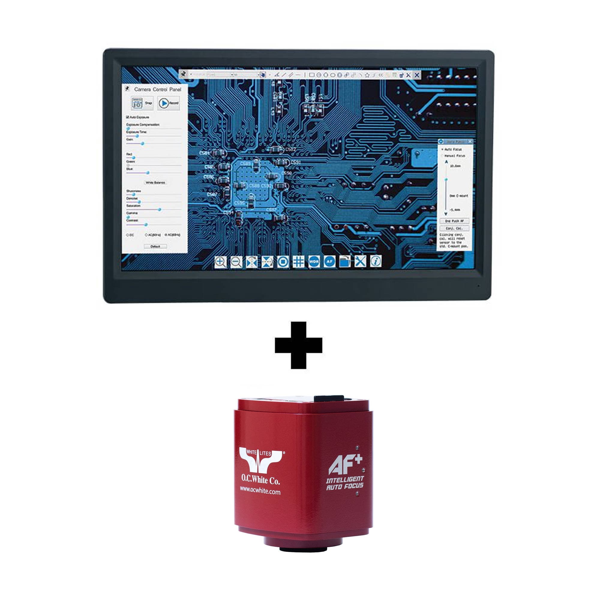 AF+ Intelligent Auto Focus Camera with 12″ Integrated HD Screen (software suite included)
