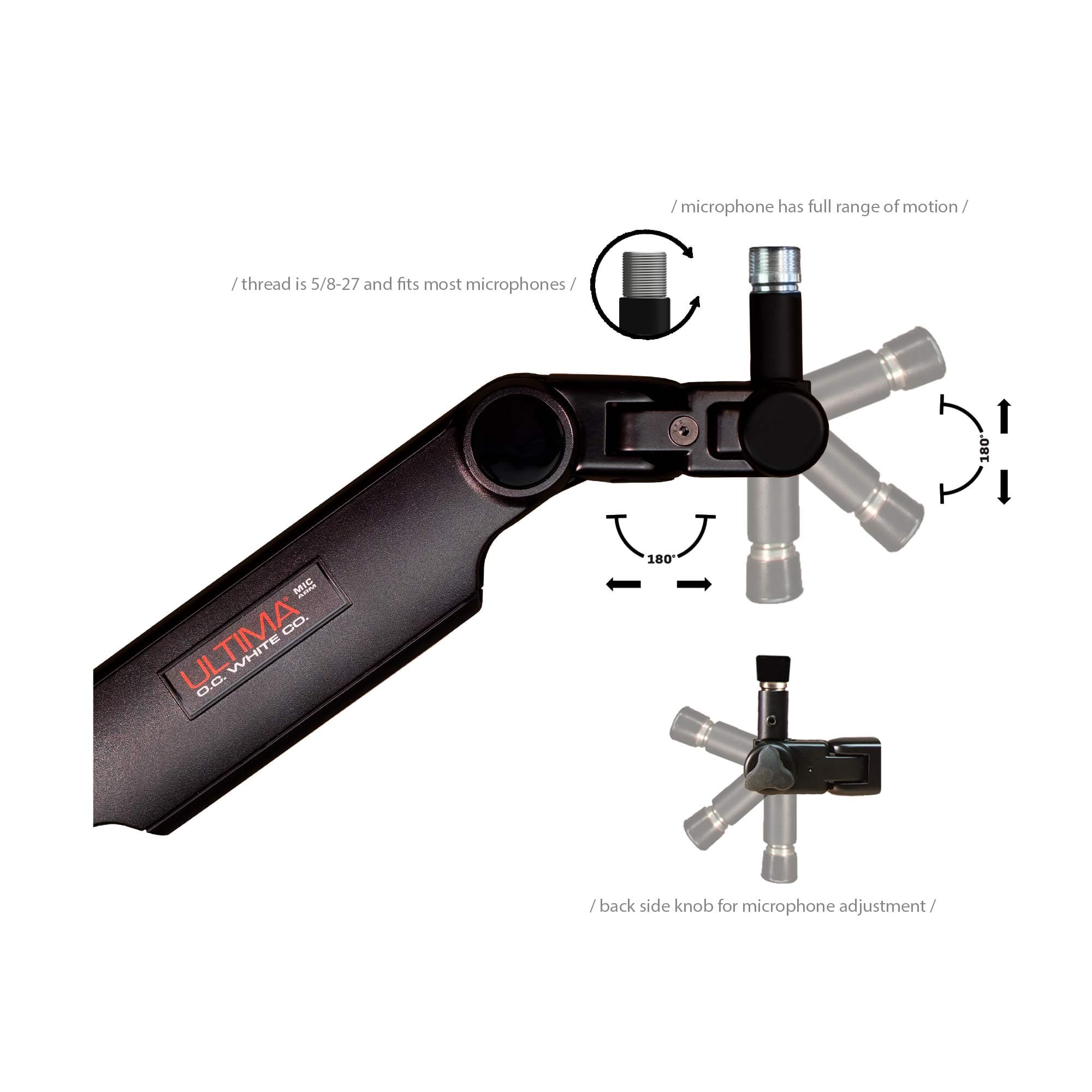ProBoom® Ultima® Gen2 Four Black Boom Arm Roundtable Special - thumbnail 4