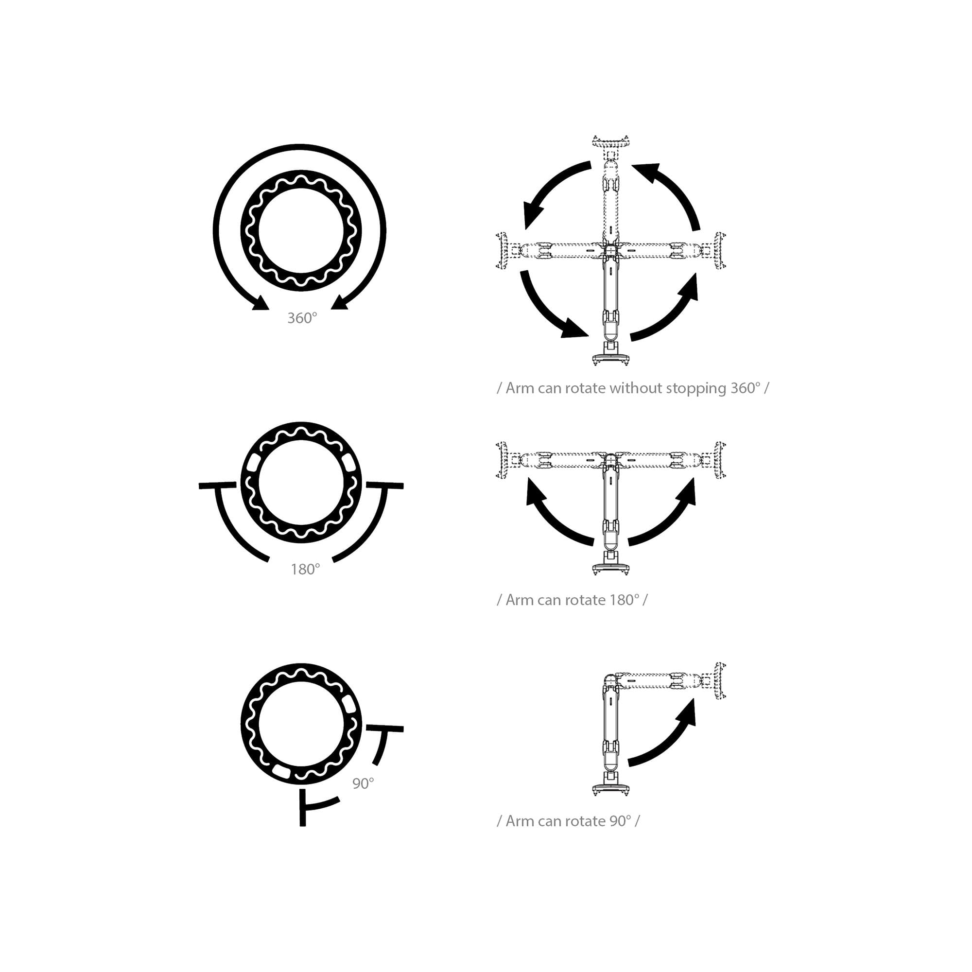 ProBoom® Ultima® Gen2 Four Black Boom Arm Roundtable Special - thumbnail 10
