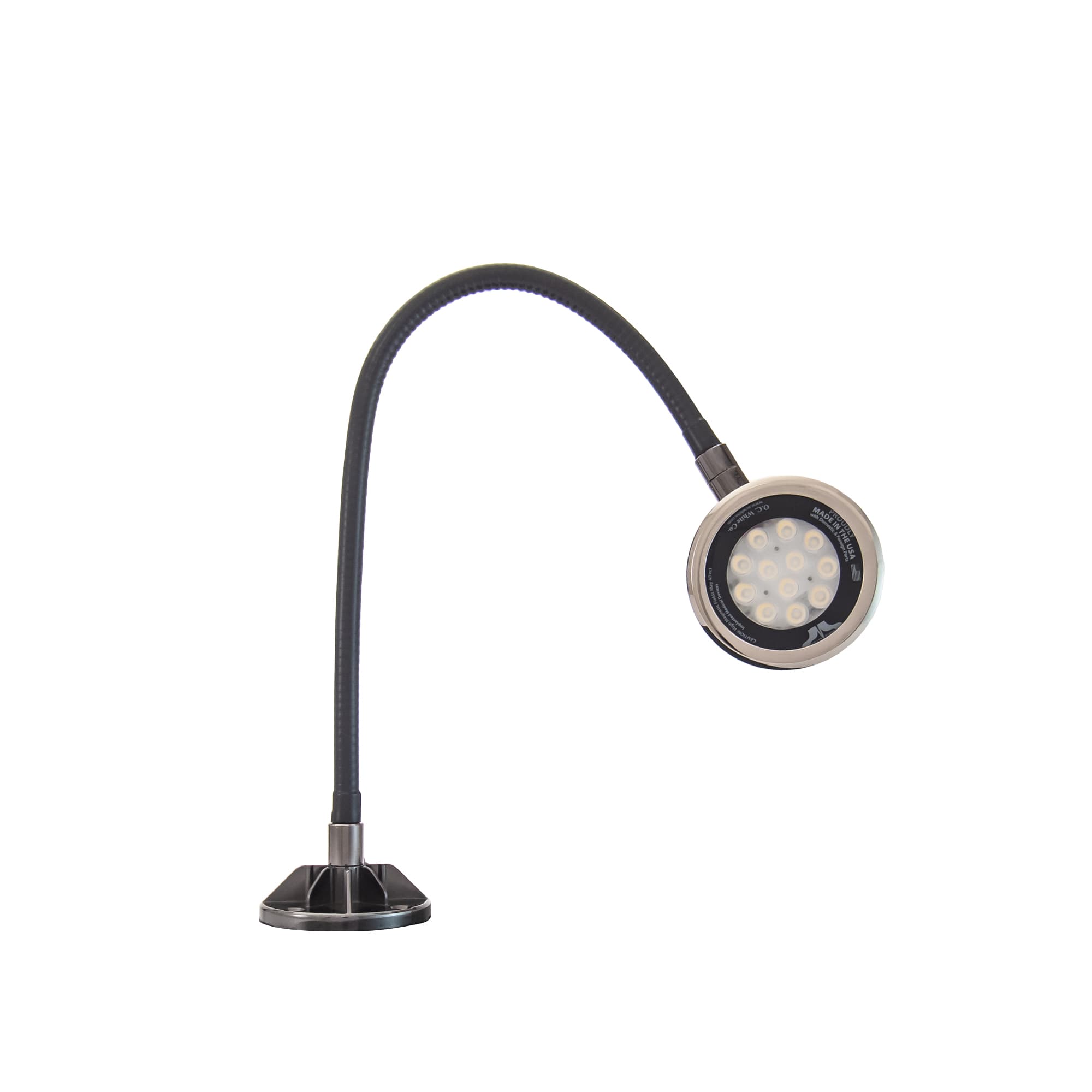 High Output Gooseneck LED Spot-Lite With Screw Down Base – (12″, 18″, 22″, 33″) – Made In America