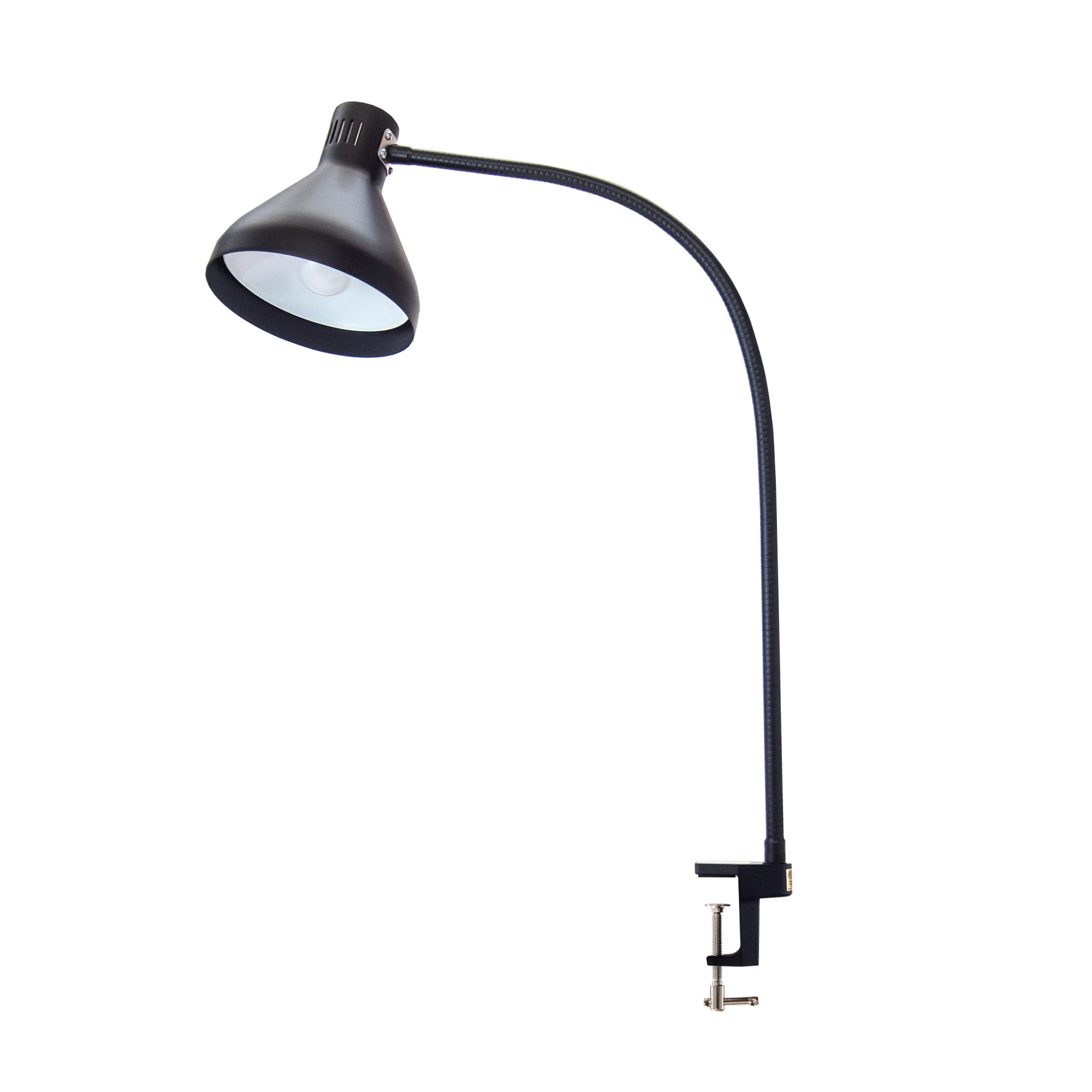 Heavy Duty Gooseneck LED Task Light – 12″, 18″, 22″ or 33″ – 120v – Table Edge Clamp – Made in America
