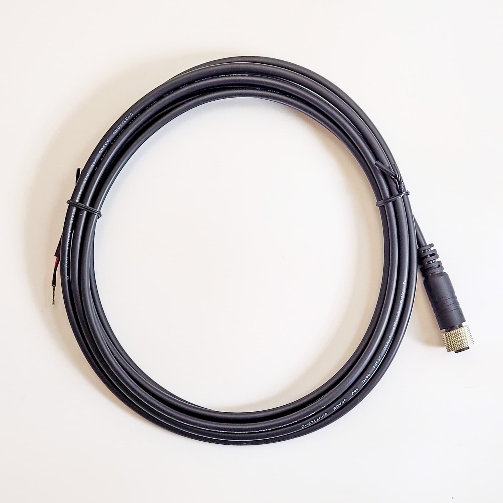 24v DC Input Cable (12 ft / 3.7m) for Single Light Unit LED-1936 Machine Lights - thumbnail 5