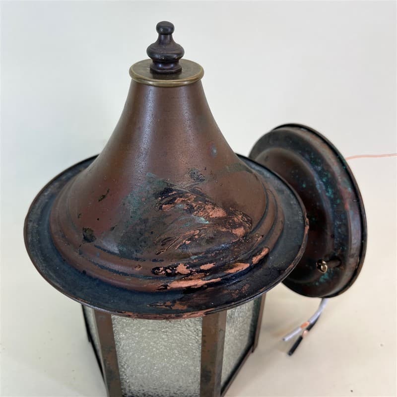 Petite copper outdoor wall sconce - thumbnail 2