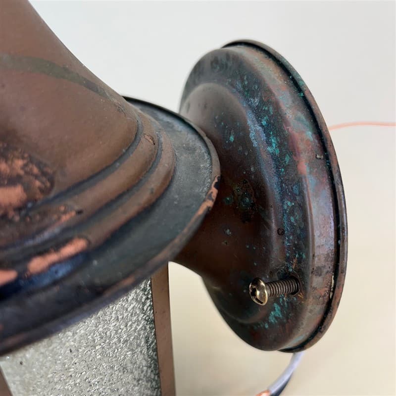 Petite copper outdoor wall sconce - thumbnail 3