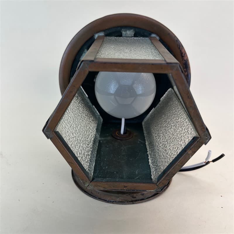 Petite copper outdoor wall sconce - thumbnail 6