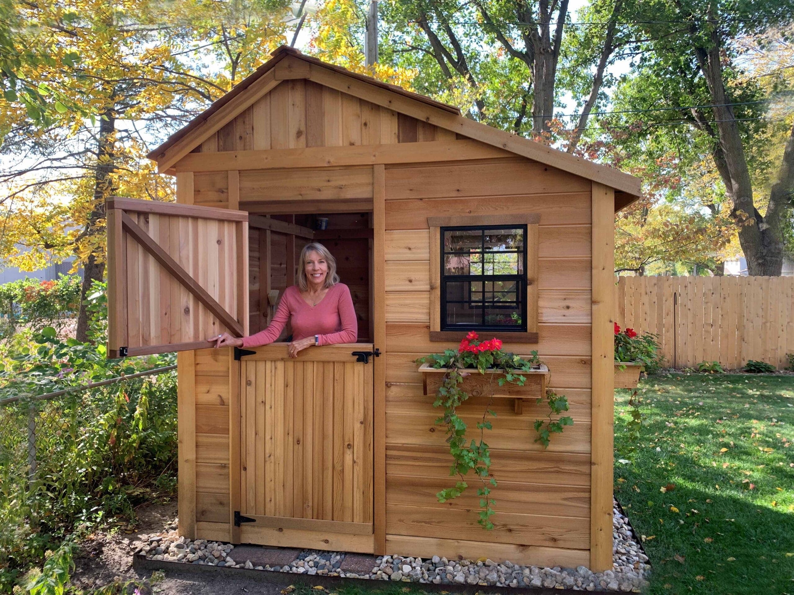8×12 Western Red Cedar – Sunshed Garden Shed – Sunlit Workspace & Greenhouse Kit - thumbnail 10