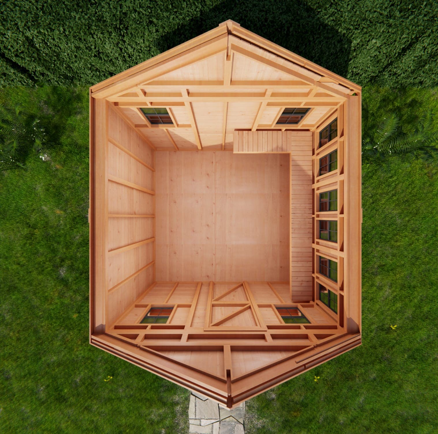 12×12 Western Red Cedar – Sunshed Garden Shed - thumbnail 9