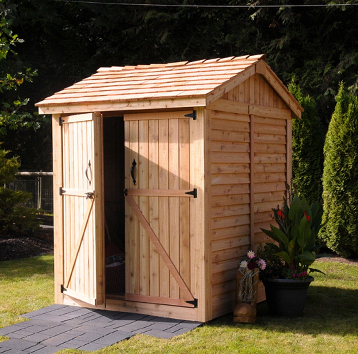 6×6 Western Red Cedar – Maximizer Shed – All-Purpose Storage Kit - thumbnail 10