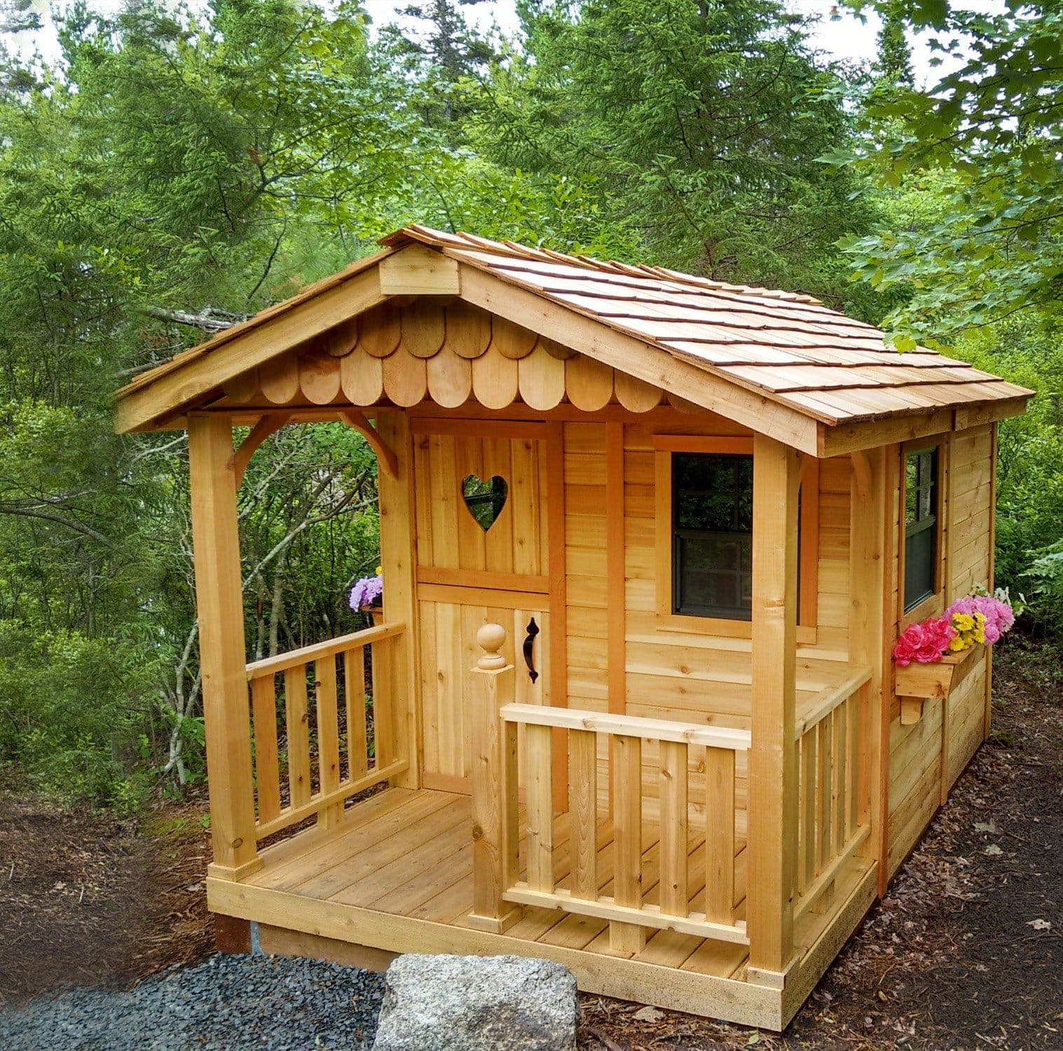 Sunflower Playhouse & Sandbox | 6×9 - thumbnail 8