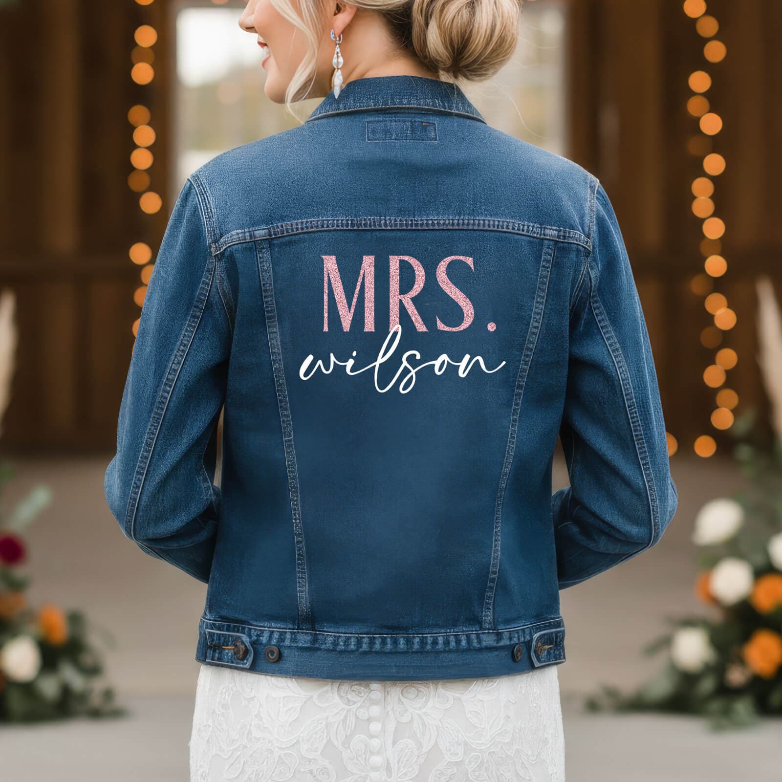 ‘Mrs.’ Bride Jean Jacket