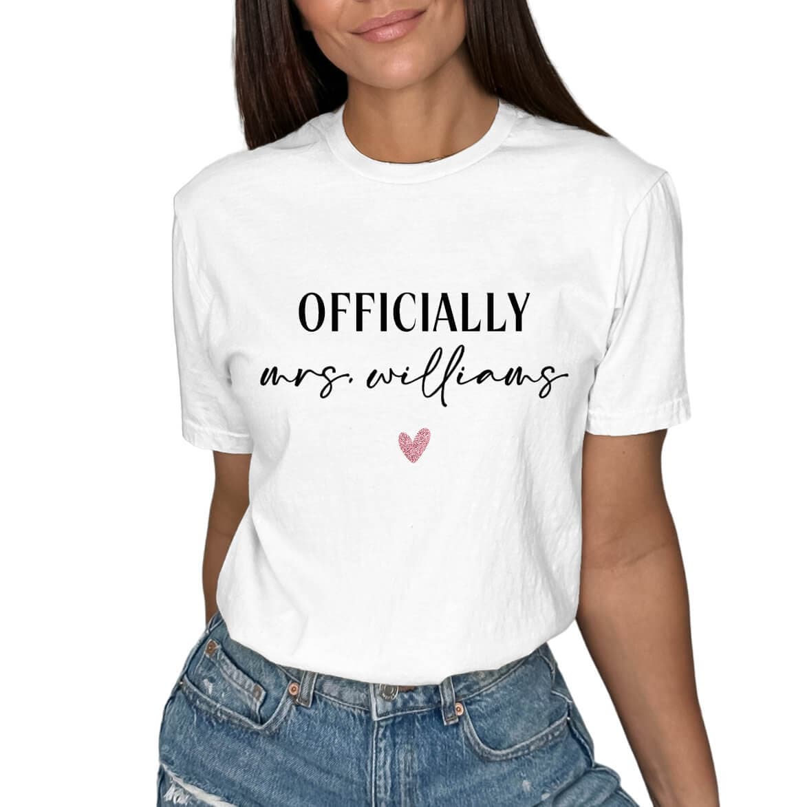 “Officially Mrs.” Bride Shirt
