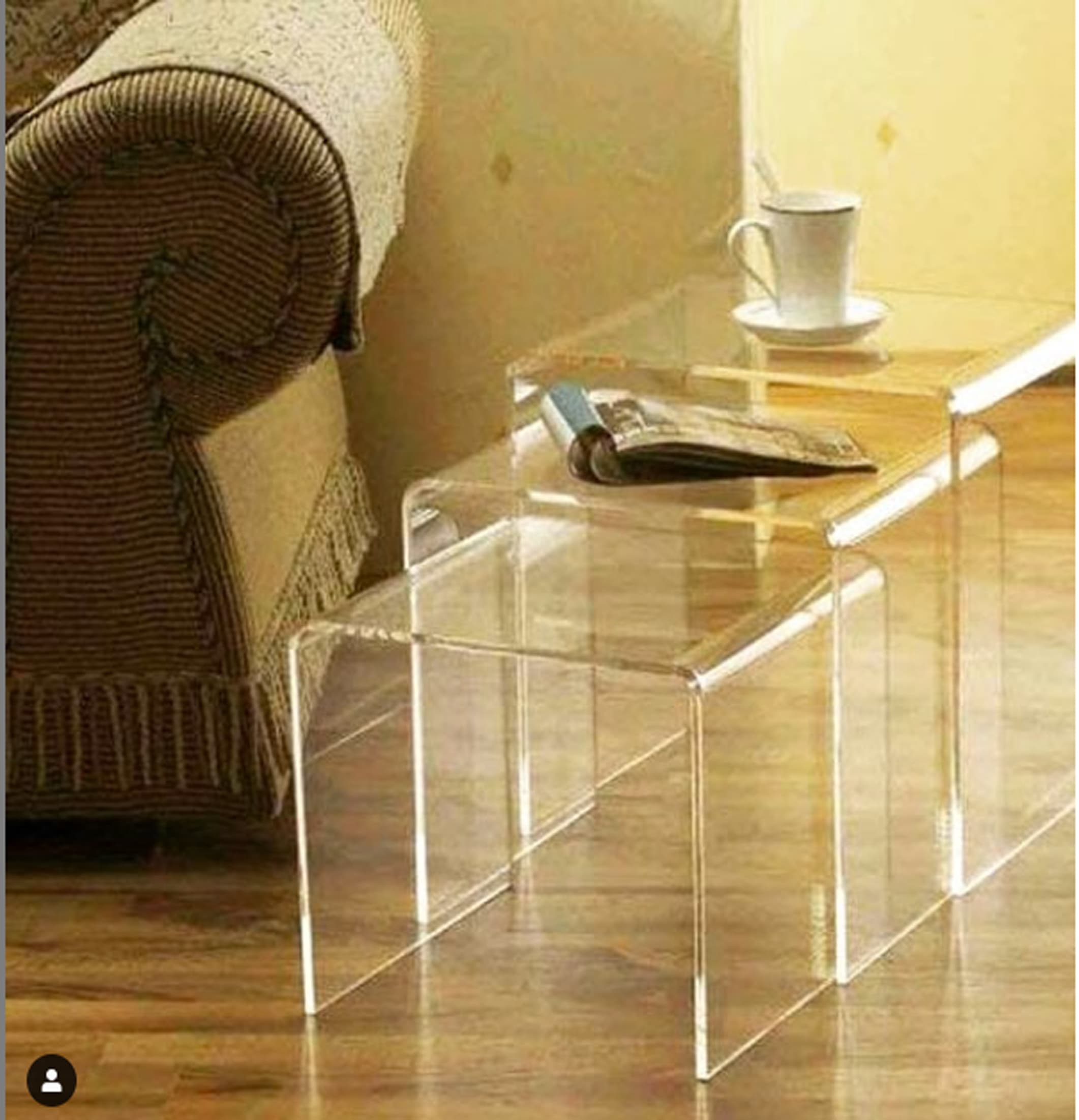 Frozen Waterfall Side Table - thumbnail 2