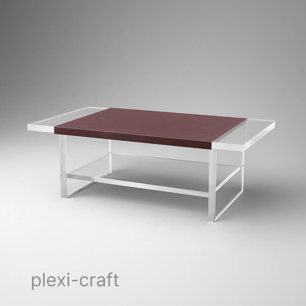 Leather Wrap Coffee Table