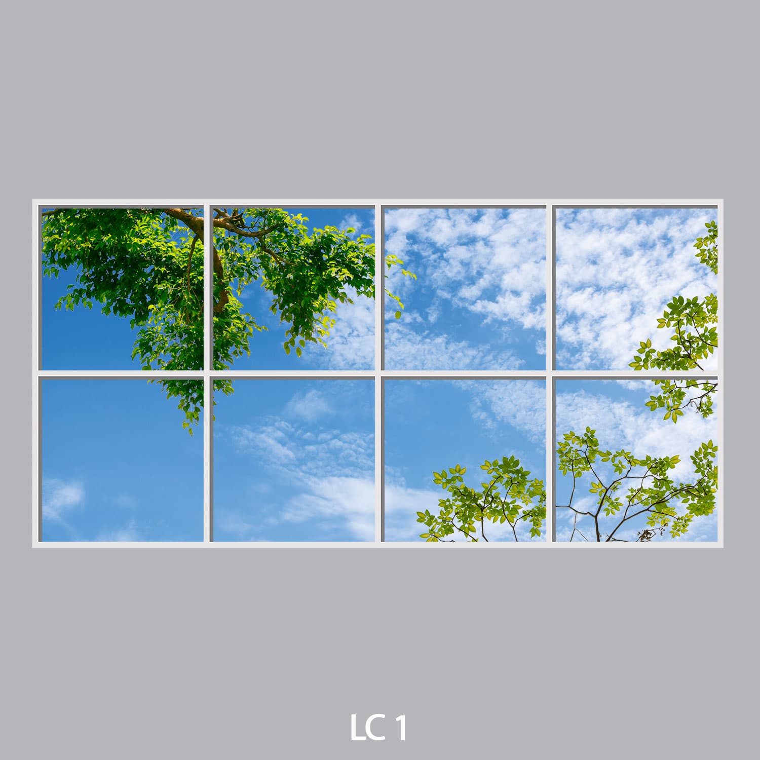 Sky ceiling, 4×2 panels
