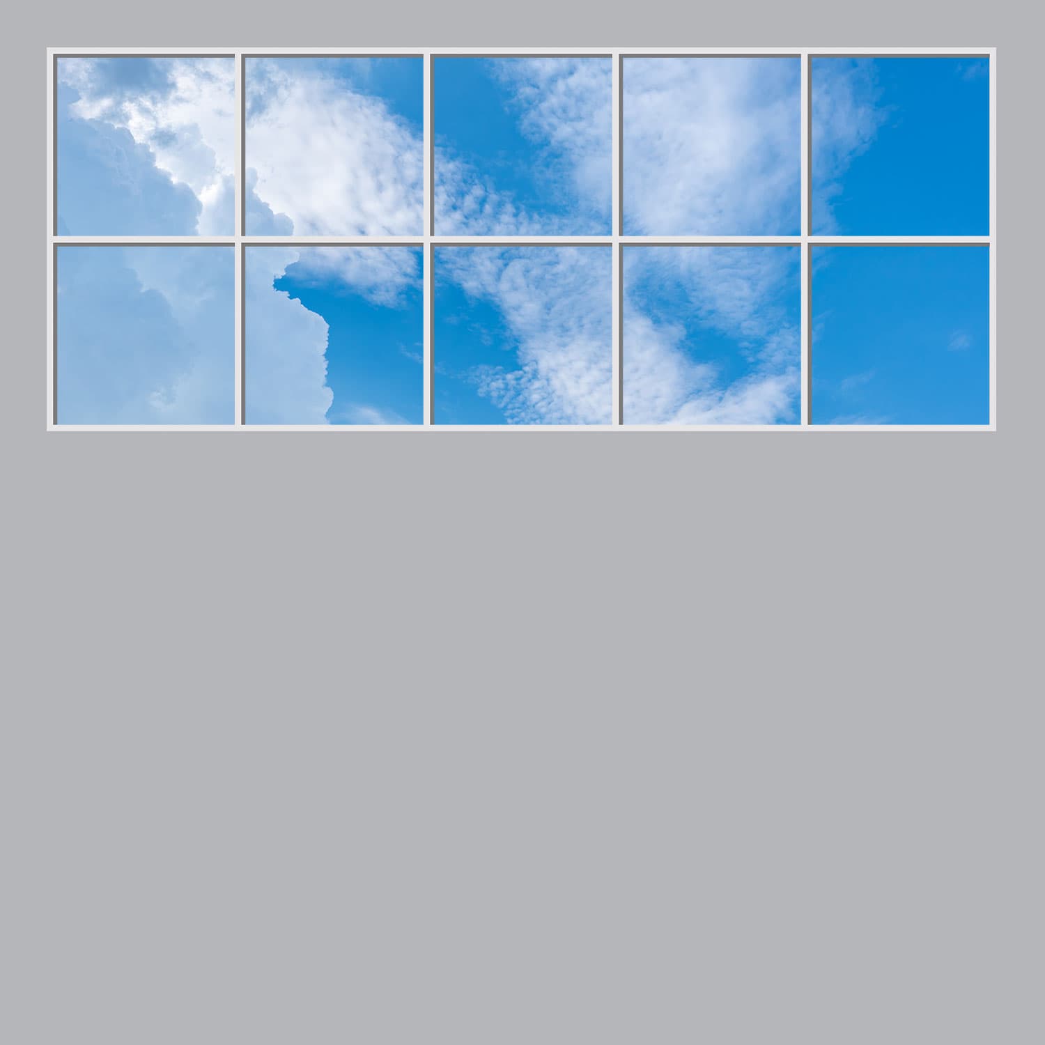 Sky ceiling, 5×2 panels