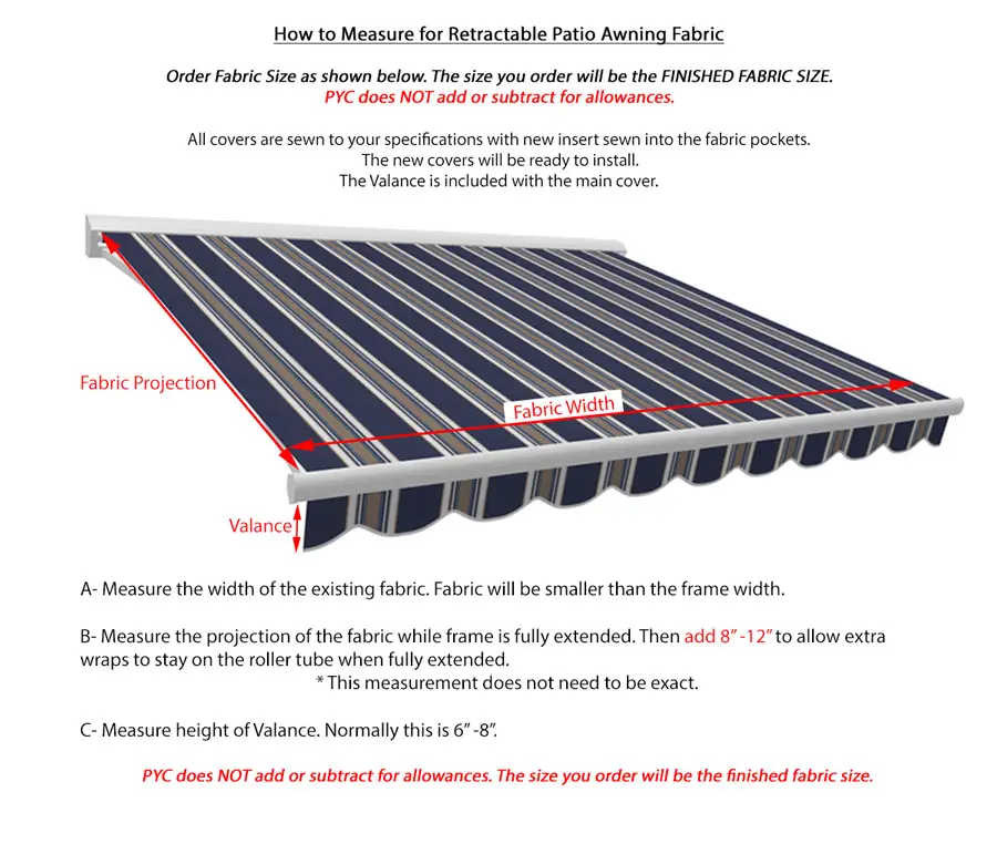Replacement Fabric for Retractable Awnings-Sunbrella Fabric - thumbnail 2