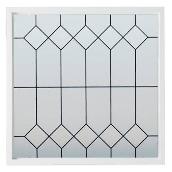 Mission Decorative Glass New Construction Window
