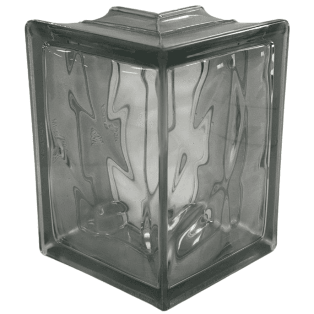 8x8x4 Metalized Silver Nubio Sharp Corner 90