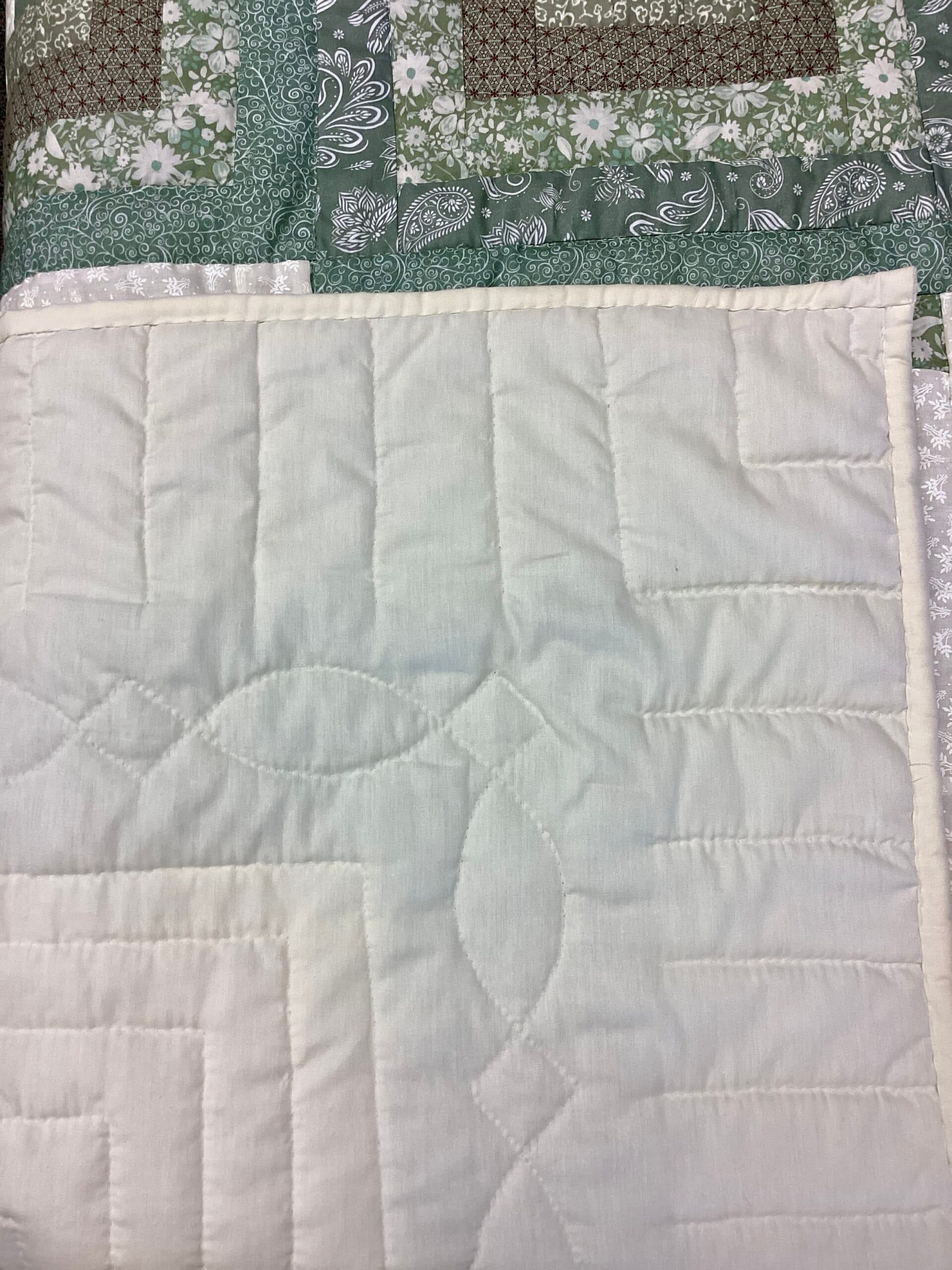 Green and White Log Cabin Star - thumbnail 2