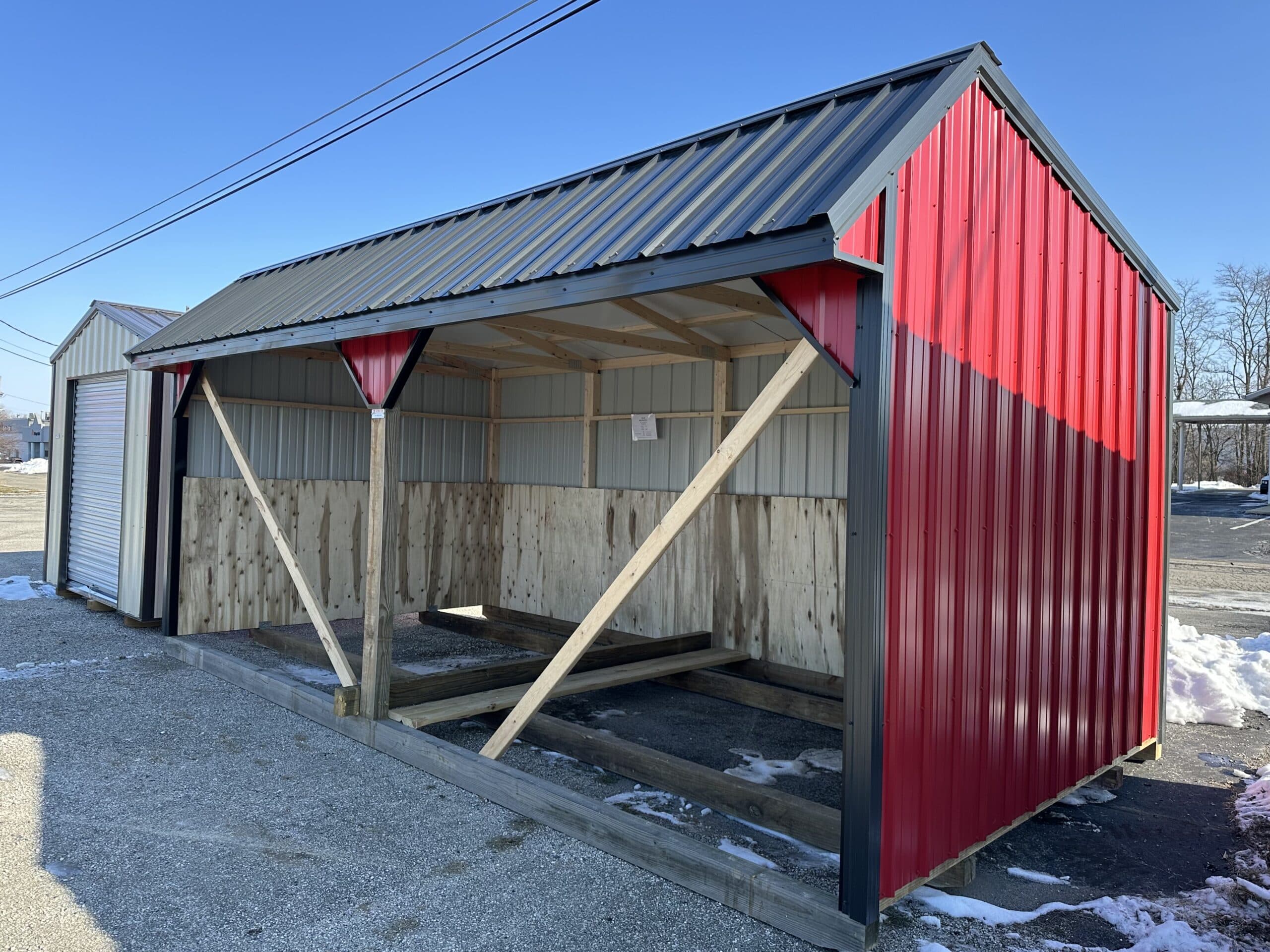 10×20 Open Horse Barn