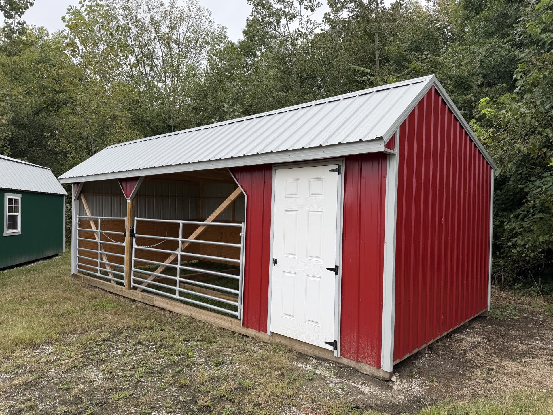 12×26 Open Horse Barn Deluxe