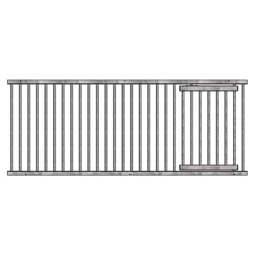 91″ Welded Grillwork Section With Feed Opening - thumbnail 3