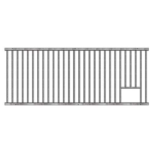 91″ Welded Grillwork Section With Feed Opening - thumbnail 2