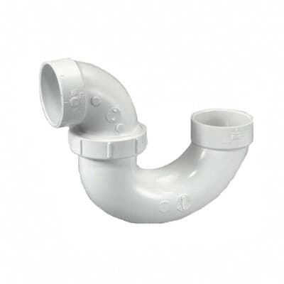 PVC P-Trap- 1 1/4″ Slip Inlet x 1 1/2″ Hub Outlet