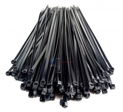 Plastic Zip Ties- Black/White- Several Lengths - thumbnail 7