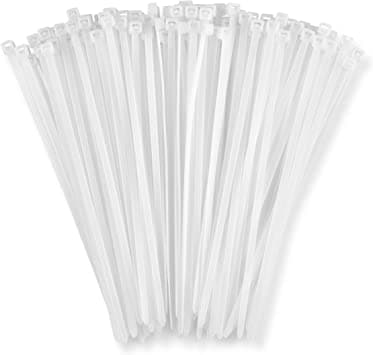 Plastic Zip Ties- Black/White- Several Lengths - thumbnail 6