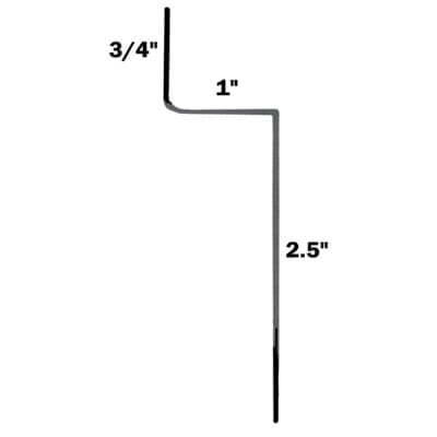 “Metalmax” Steel Top Trim “Z” Bar- 10′ 6″ Length - thumbnail 4